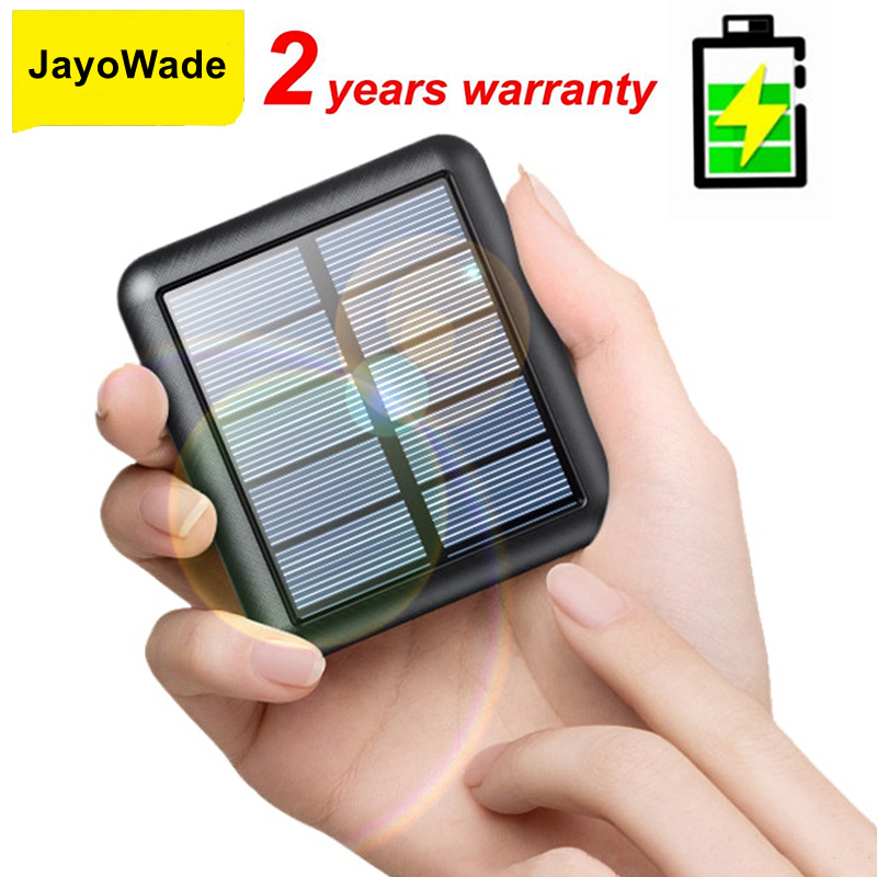 Portable Charger 20000Mah - JayoWade Mini Güneş Enerjili Powerbank 20000mAh