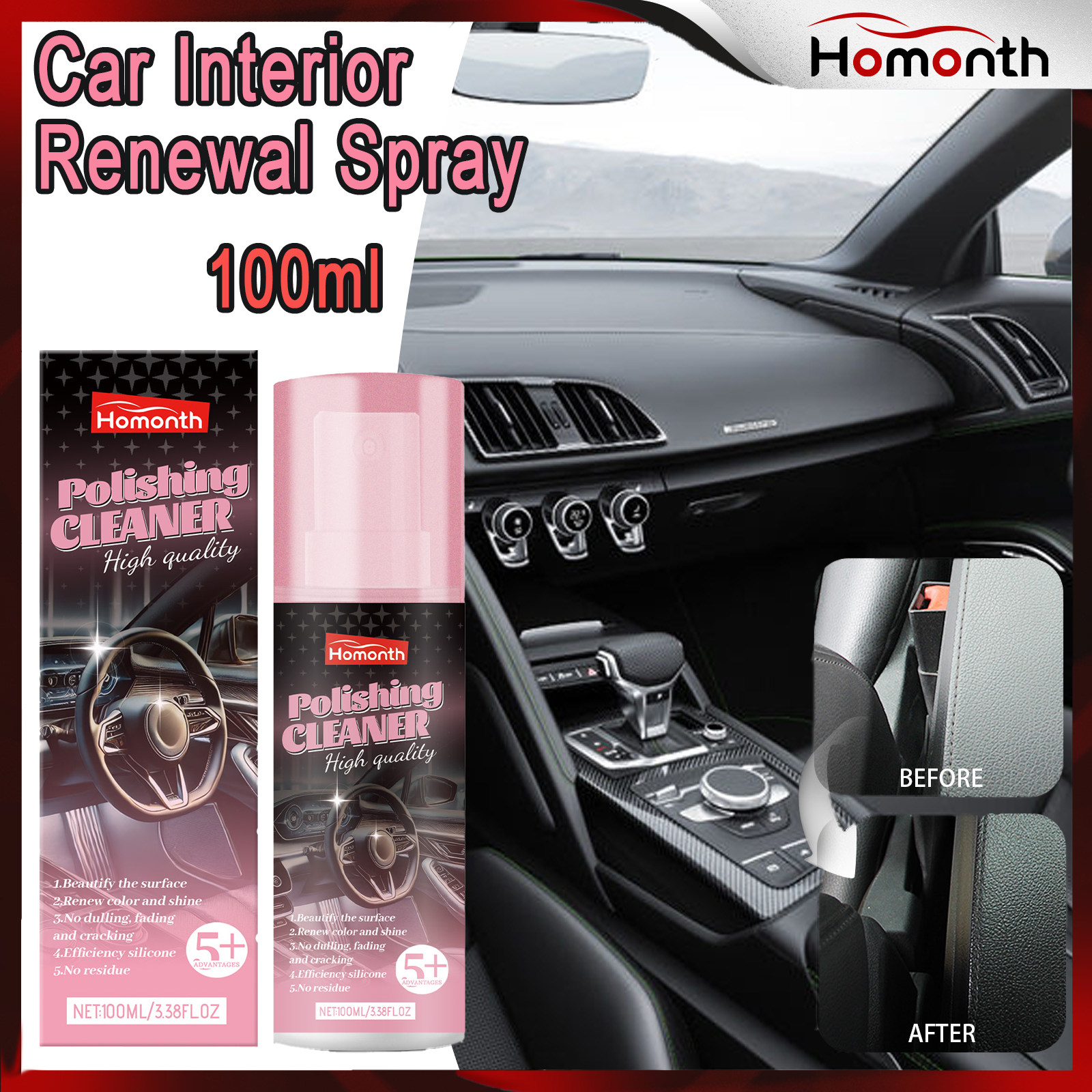 Screen Cleaner Spray - 100 ml Oto İç Cilası Araba