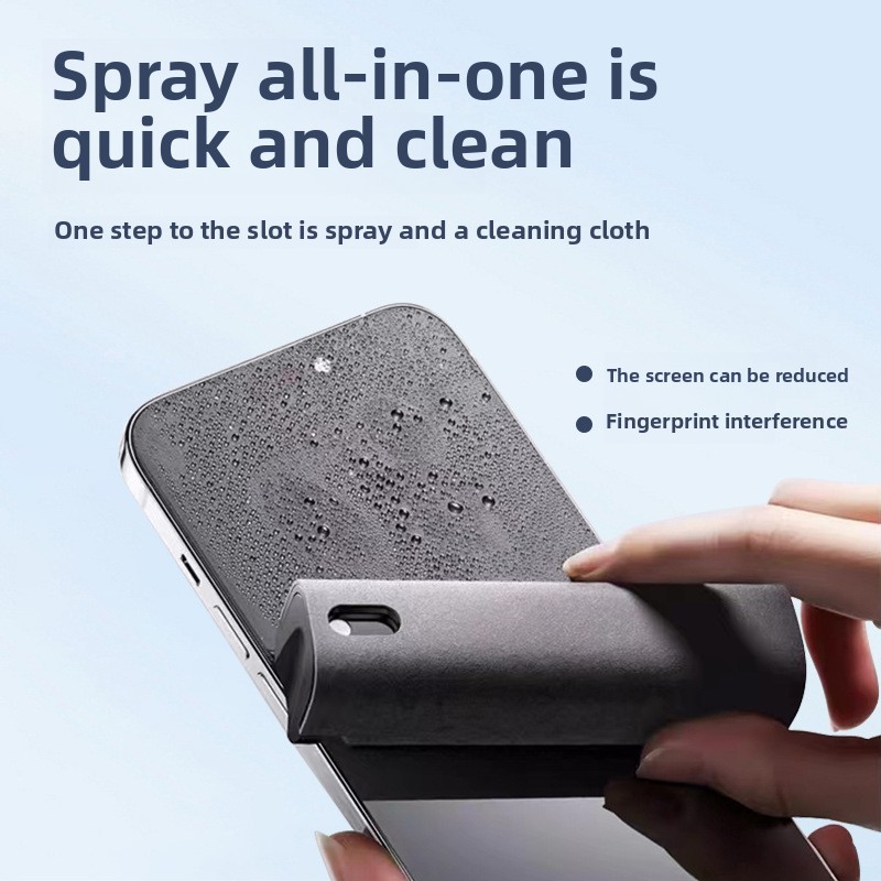 Screen Cleaner Spray - 2'si 1 Arada Sprey Temizleyici Mendil