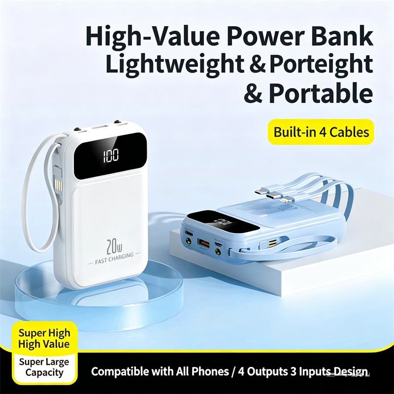 Portable Charger 20000Mah - 20000mAh Mini Güç Bankası Hızlı Şarj