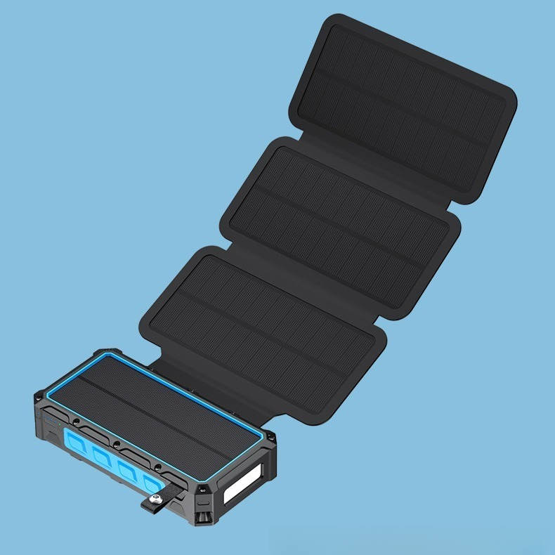Portable Charger 20000Mah - 20000mAh El Kranklı Güneş Enerjili Powerbank