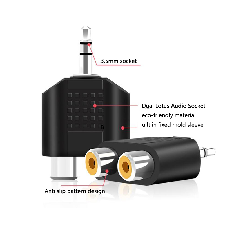 Earphone Splitter Jack - 1/2/4 adet 3.5 mm Jack Stereo