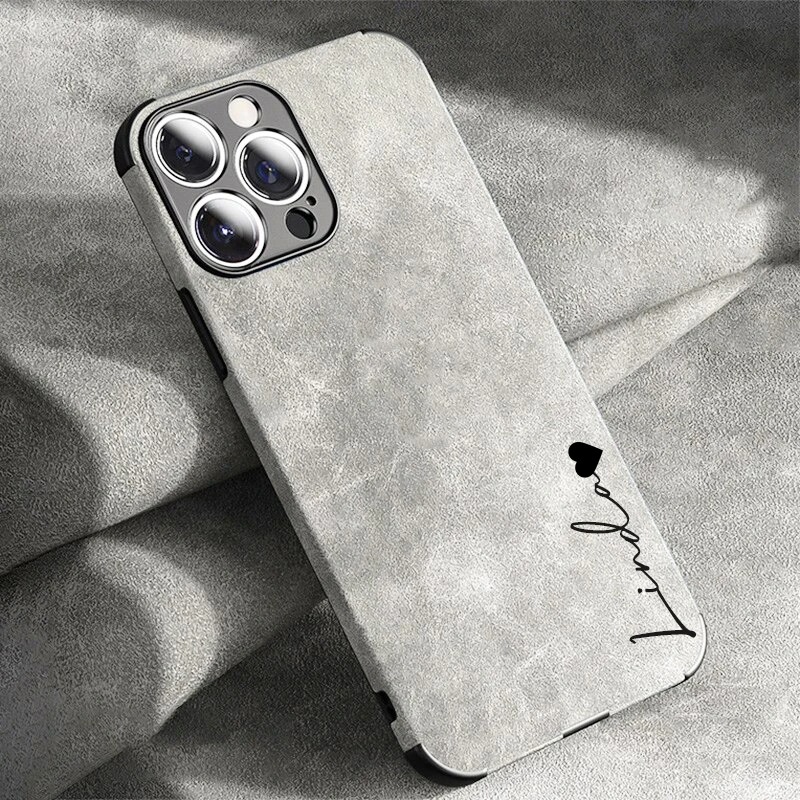 Phone Accessories Names - Lüks Lamba Derisi Deri Kişiselleştirilmiş İsim