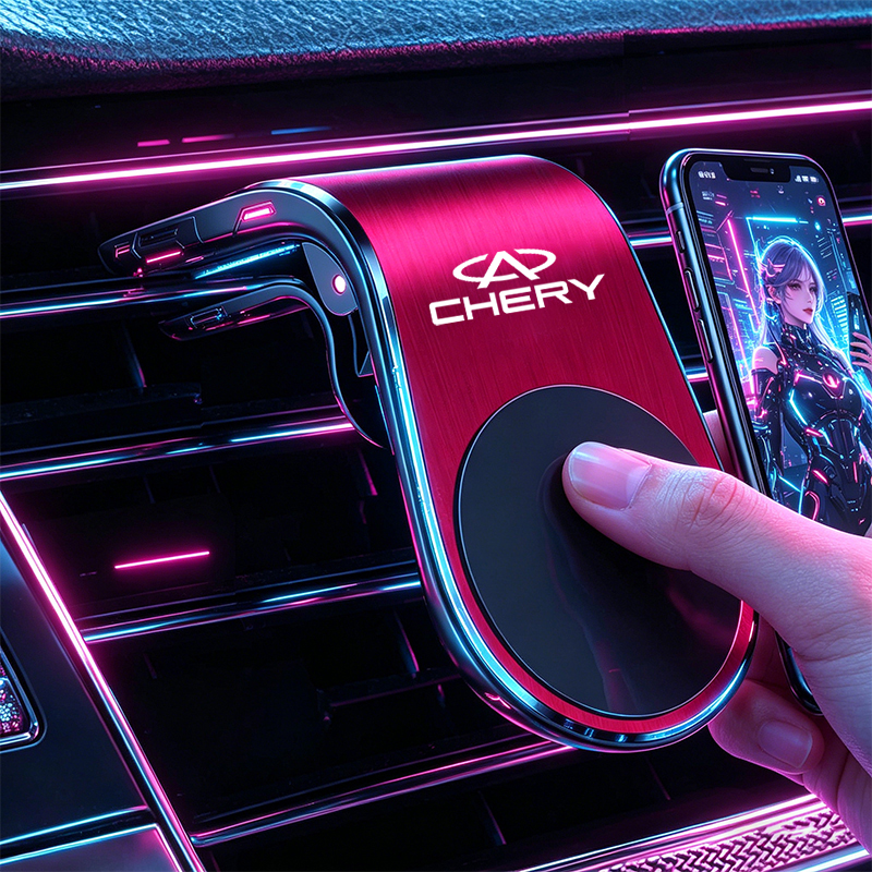 Qq Phone Accessories - Manyetik Araç Telefon Tutucu Metal Stand