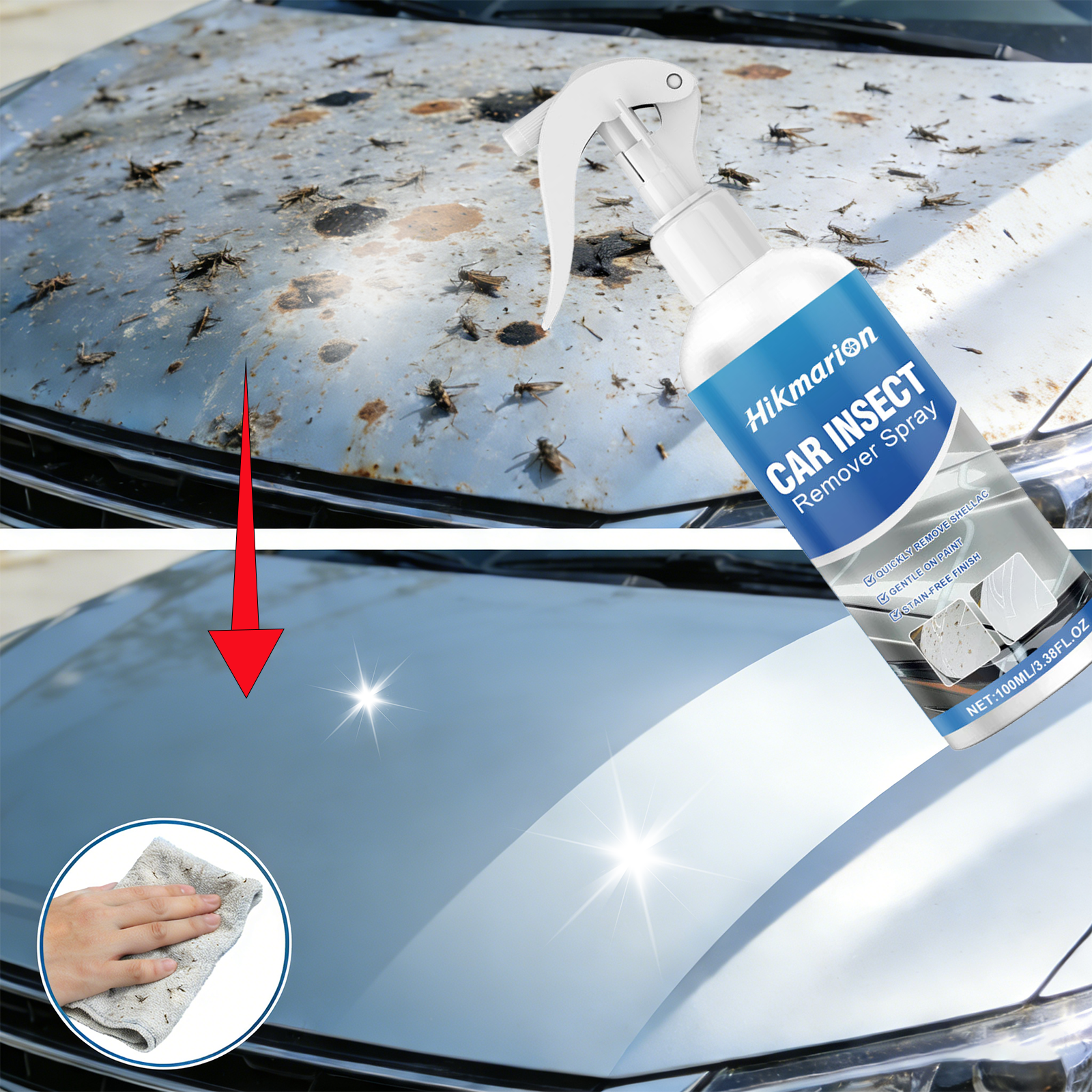Screen Cleaner Spray - 100 ml Böcek ve Katran Sökücü