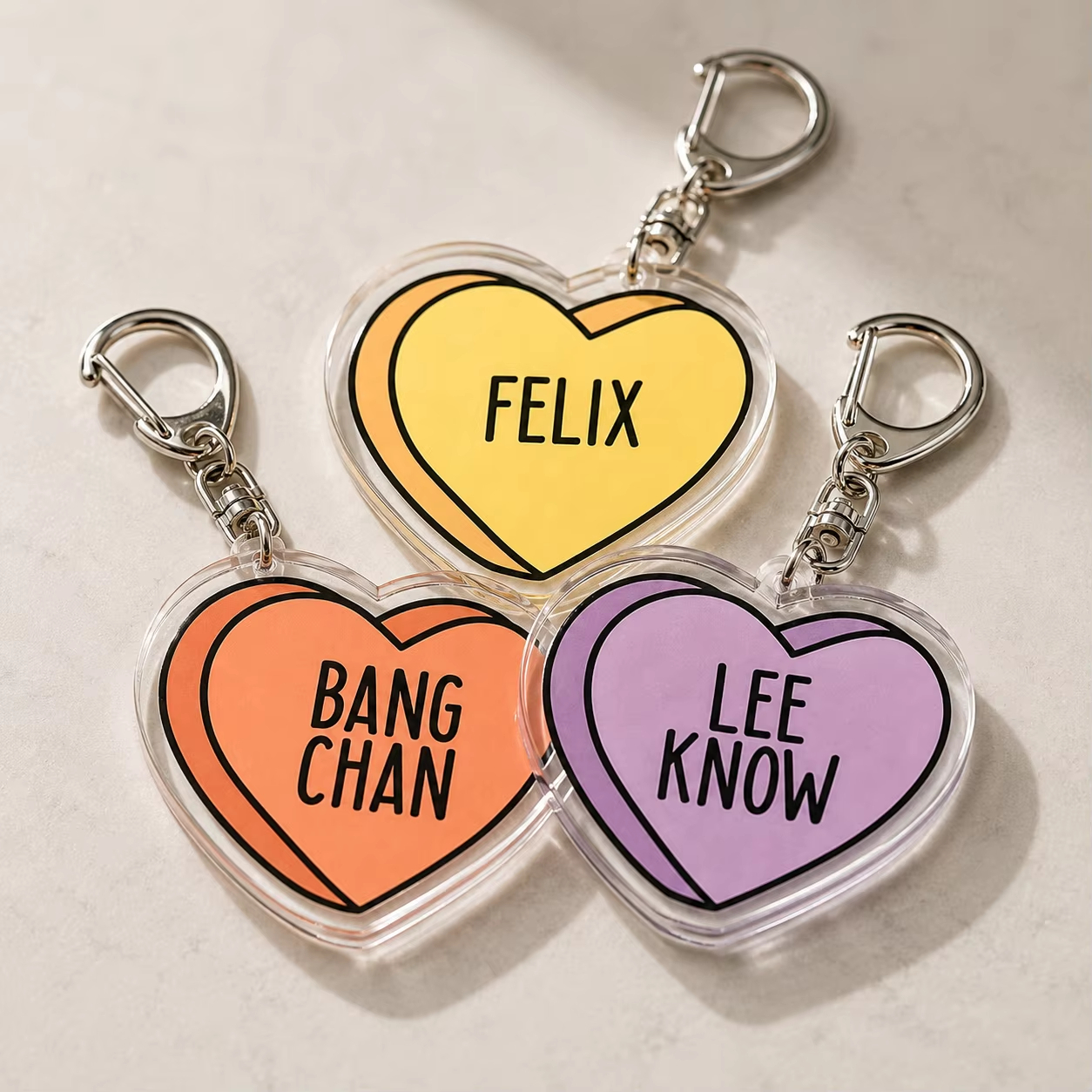 Phone Accessories Names - Kpop Erkek Grup Üyesi İsimli Anahtarlıklar