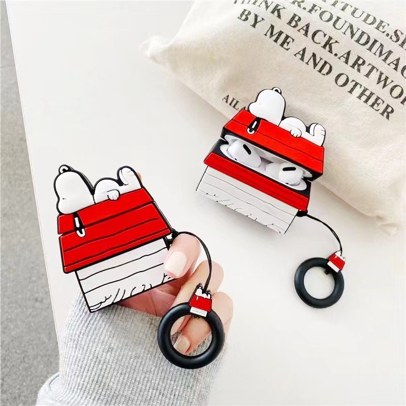 Wireless Earbuds Case - Popüler Roof Snoopys AirPods Pro Silikon