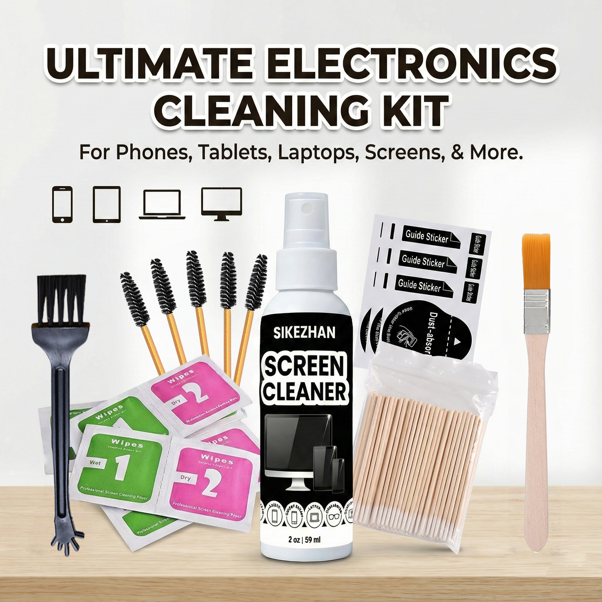 Screen Cleaner Spray - iPhone AirPods için Hepsi Bir Arada