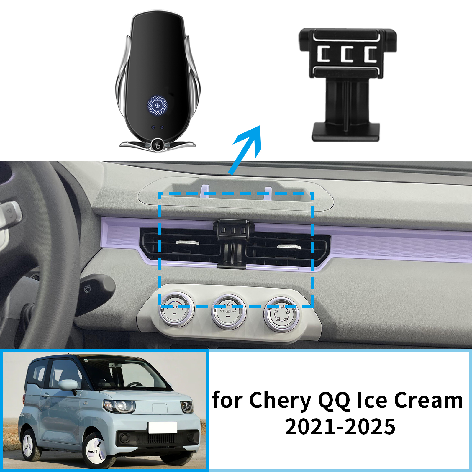 Qq Phone Accessories - Araba cep telefonu tutucu Chery QQ
