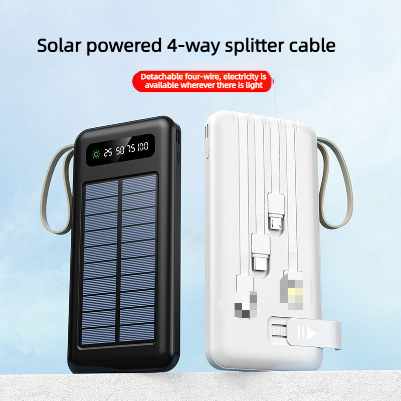 Portable Charger 20000Mah - 10000/20000mAh Dış Mekan Güneş Enerjili Büyük