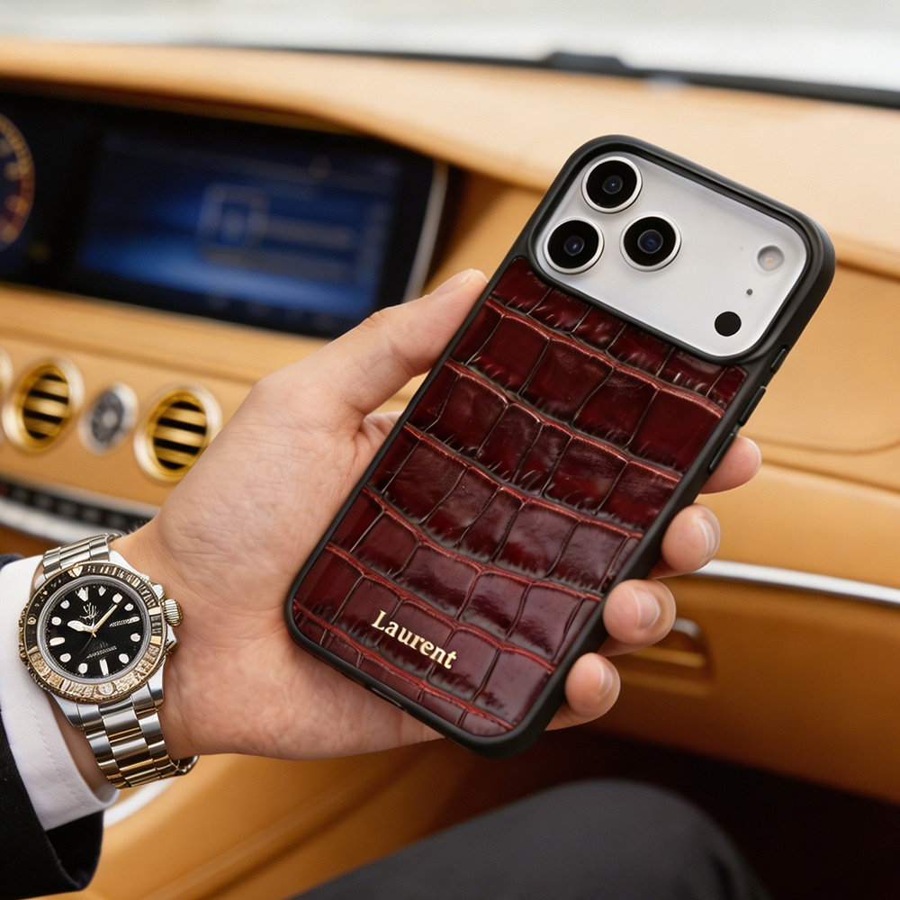 Phone Accessories Names - Kişiye Özel İsim Baskılı Timsah Desenli