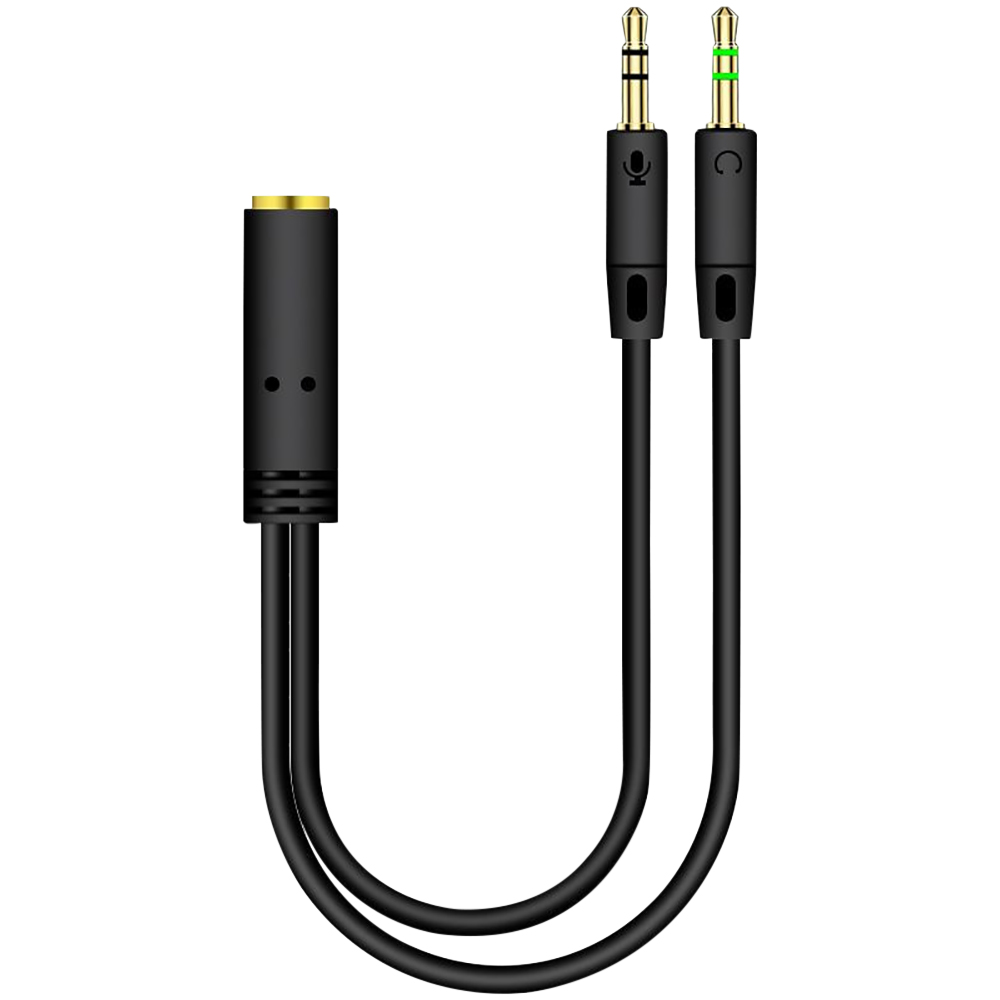 Earphone Splitter Jack - 3.5mm Jack 2 Erkek 1 Kadın