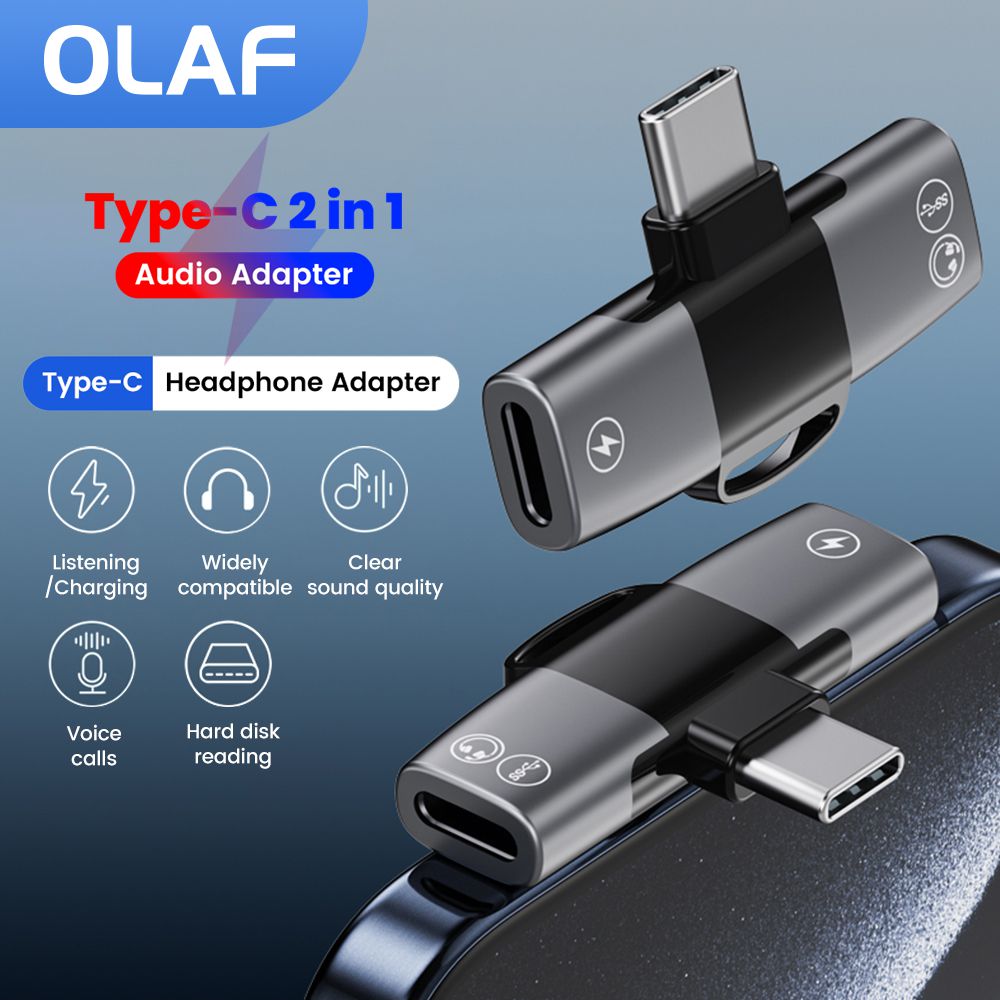 Earphone Splitter Jack - 2 in 1 Tip C Ses