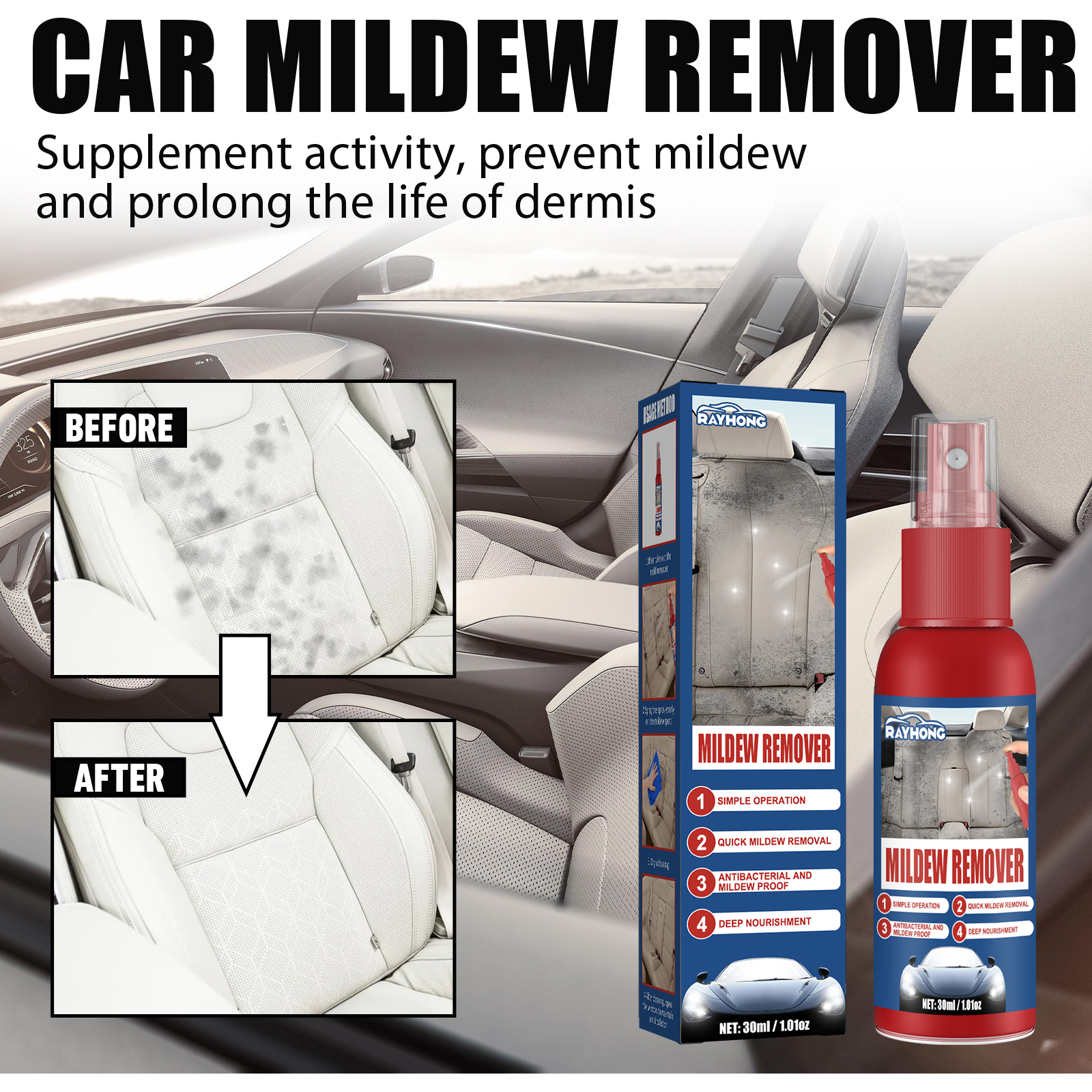 Screen Cleaner Spray - Araba Küf Giderici Sprey Çok Fonksiyonlu