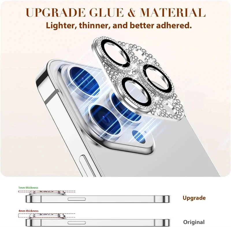 Phone Accessories Business - Lüks Rhinestone Elmas Glitter Kamera Lens
