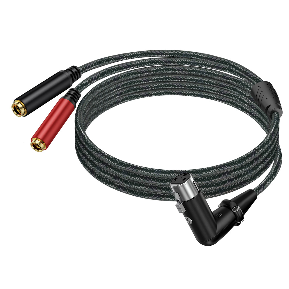 3Pin XLR Dişi Çift 6.35mm TRS  - Earphone Splitter Jack incelemesi ve fiyatı