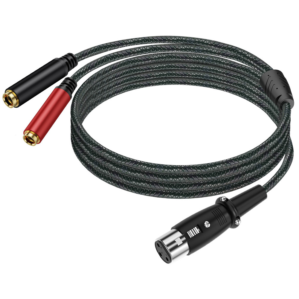 3Pin XLR Dişi Çift 6.35mm TRS  - Earphone Splitter Jack incelemesi ve fiyatı