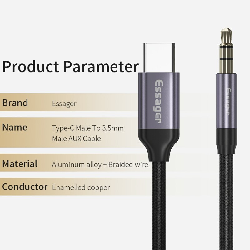 Essager Usb C için 3.5mm Aux J - Earphone Splitter Jack incelemesi ve fiyatı