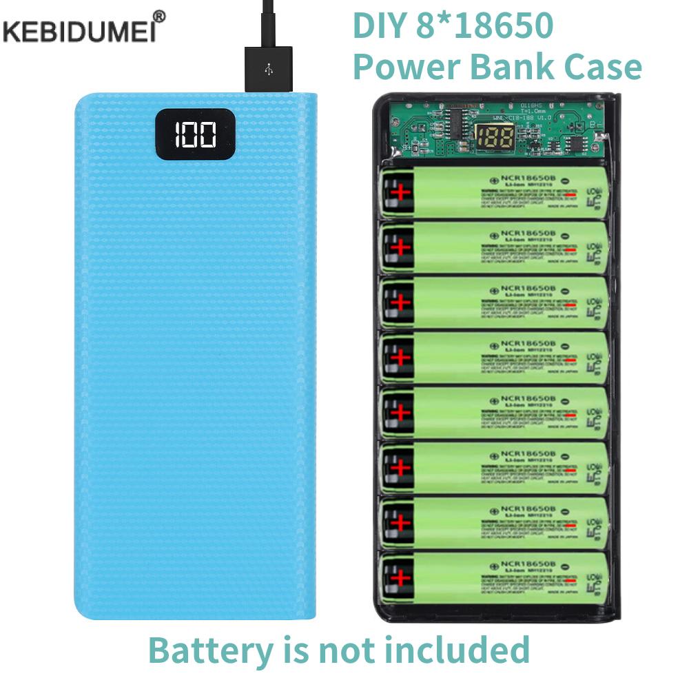 DIY 8*18650 pil taşınabilir gü - Portable Charger 20000Mah incelemesi ve fiyatı