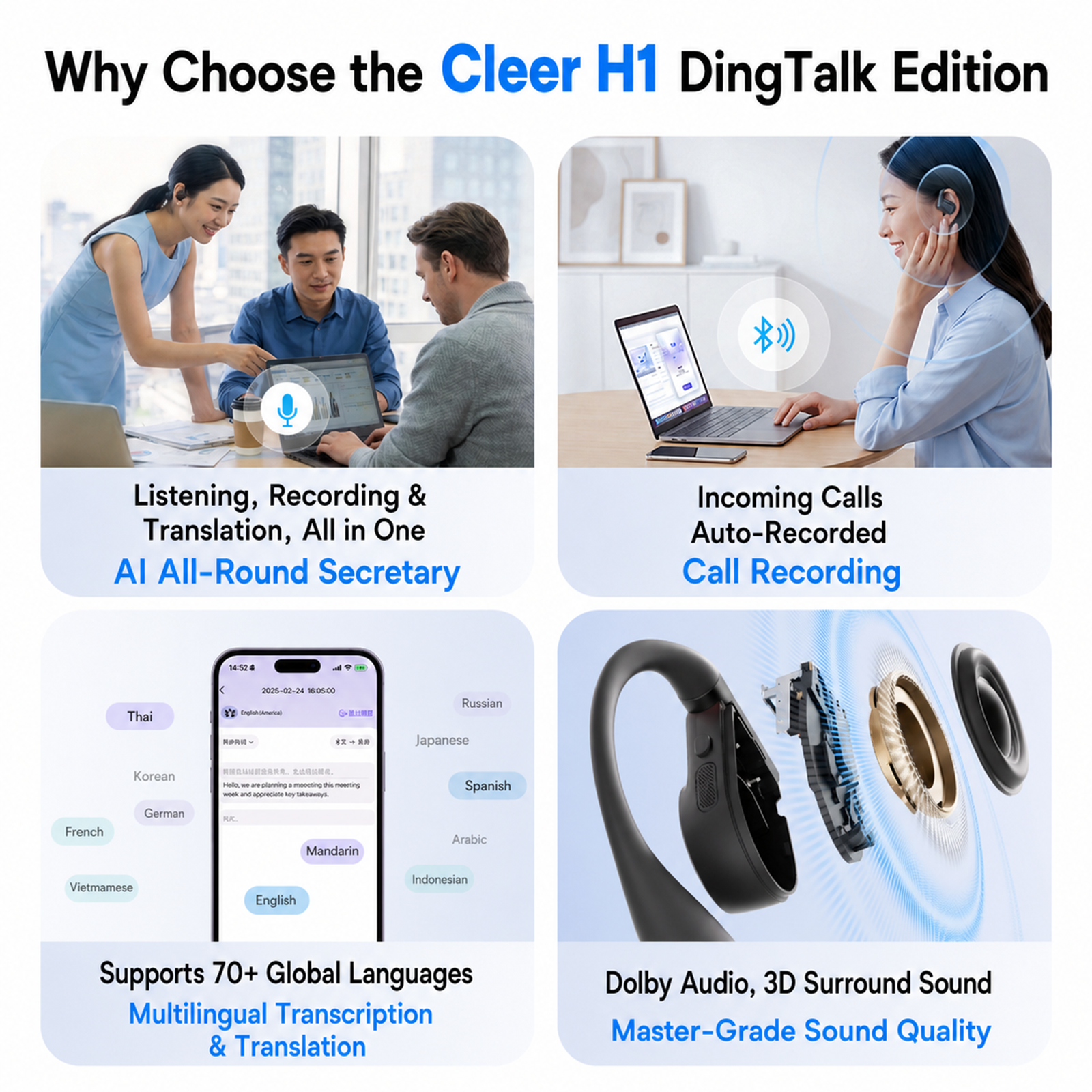 DingTalk H1 AI Kulaklıkları, A - Wireless Earbuds Case incelemesi ve fiyatı