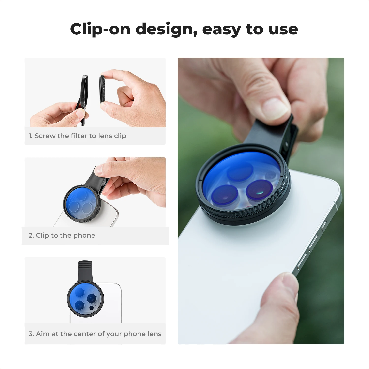 K&F CONCEPT 52 mm Tıklatmalı C - Lens Camera Clip incelemesi ve fiyatı