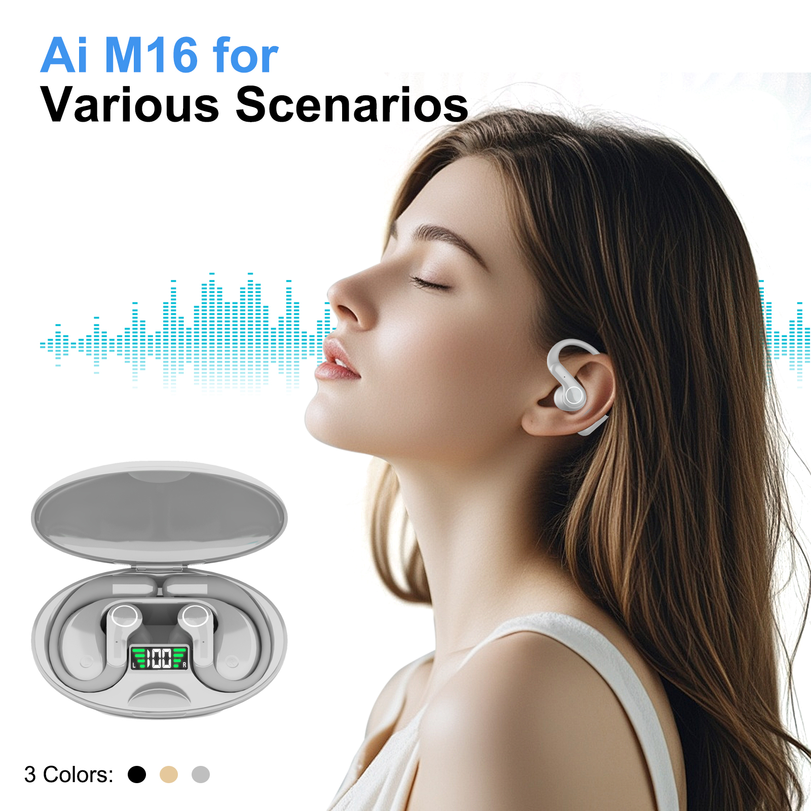 Yapay Zeka Çevirmen Kulaklık C - Wireless Earbuds Case incelemesi ve fiyatı