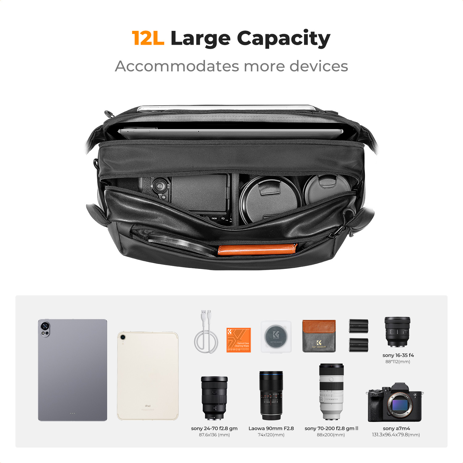K&F CONCEPT 12L/10L Kamera ask - Phone Accessories For Photography incelemesi ve fiyatı