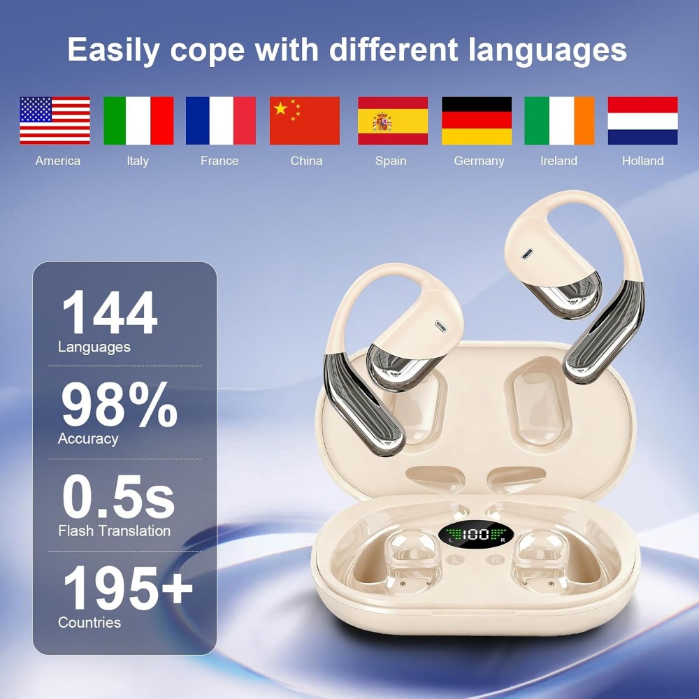 144 Dil Gerçek Zamanlı Çeviri  - Wireless Earbuds Case incelemesi ve fiyatı