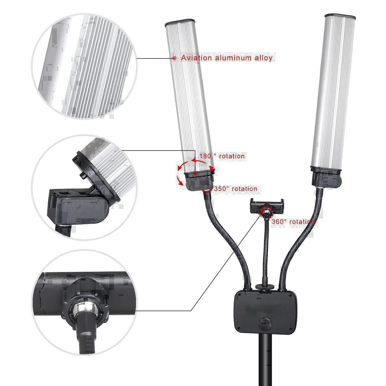Tripod Uzun Şeritler ile 45W Ç - Led Strip Selfie incelemesi ve fiyatı