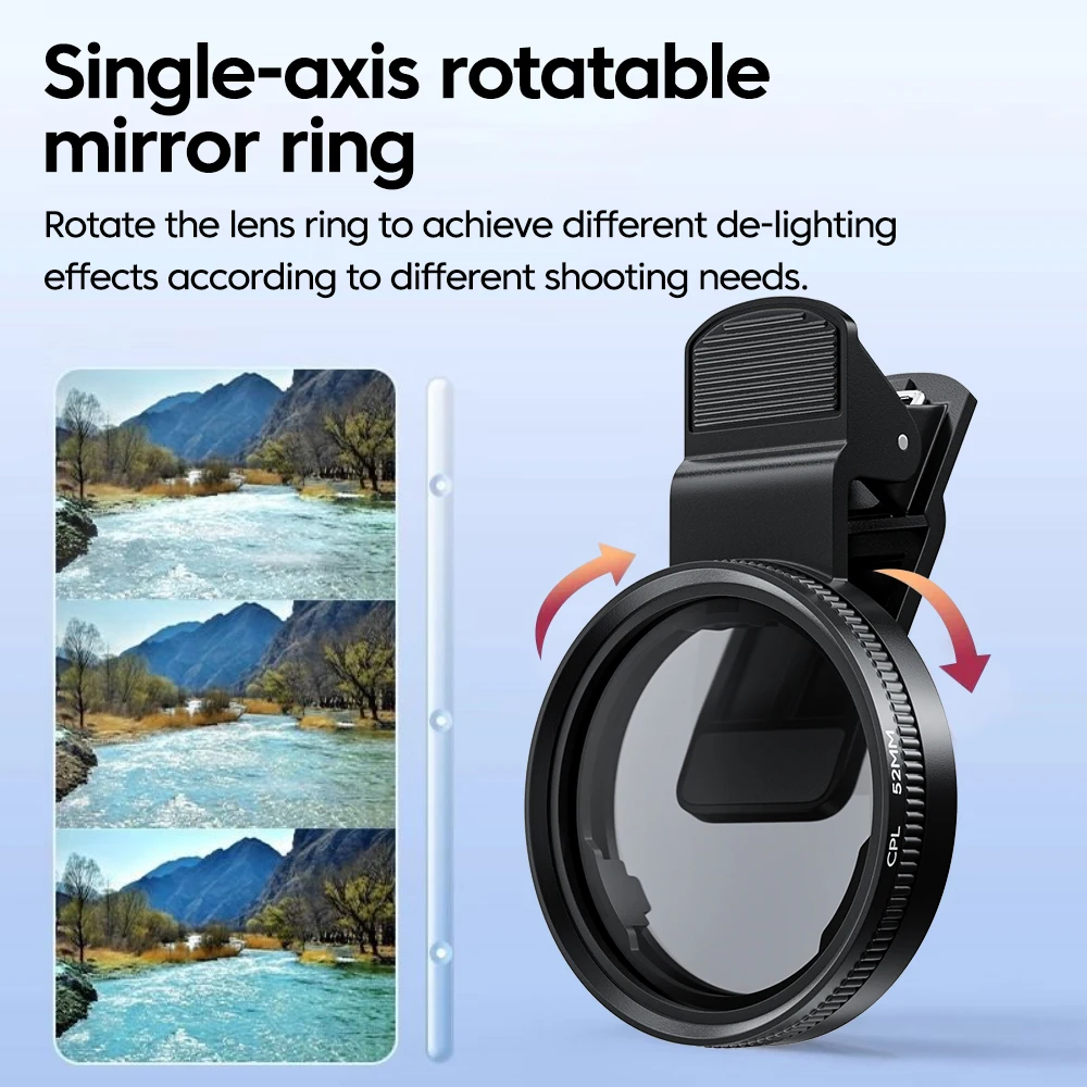 Yeni 52mm CPL Cep Telefonu Len - Phone Accessories For Photography incelemesi ve fiyatı