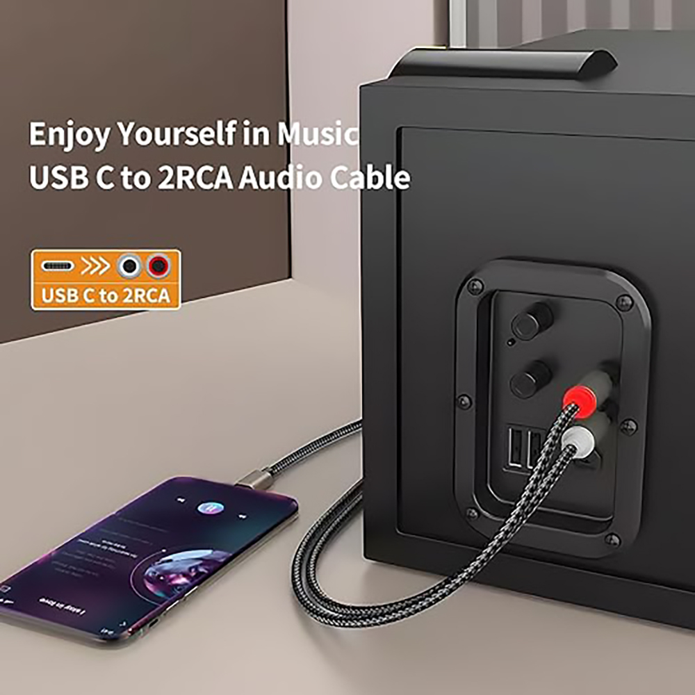 USB C - 2 RCA Ses Kablosu, Tip - Earphone Splitter Jack incelemesi ve fiyatı