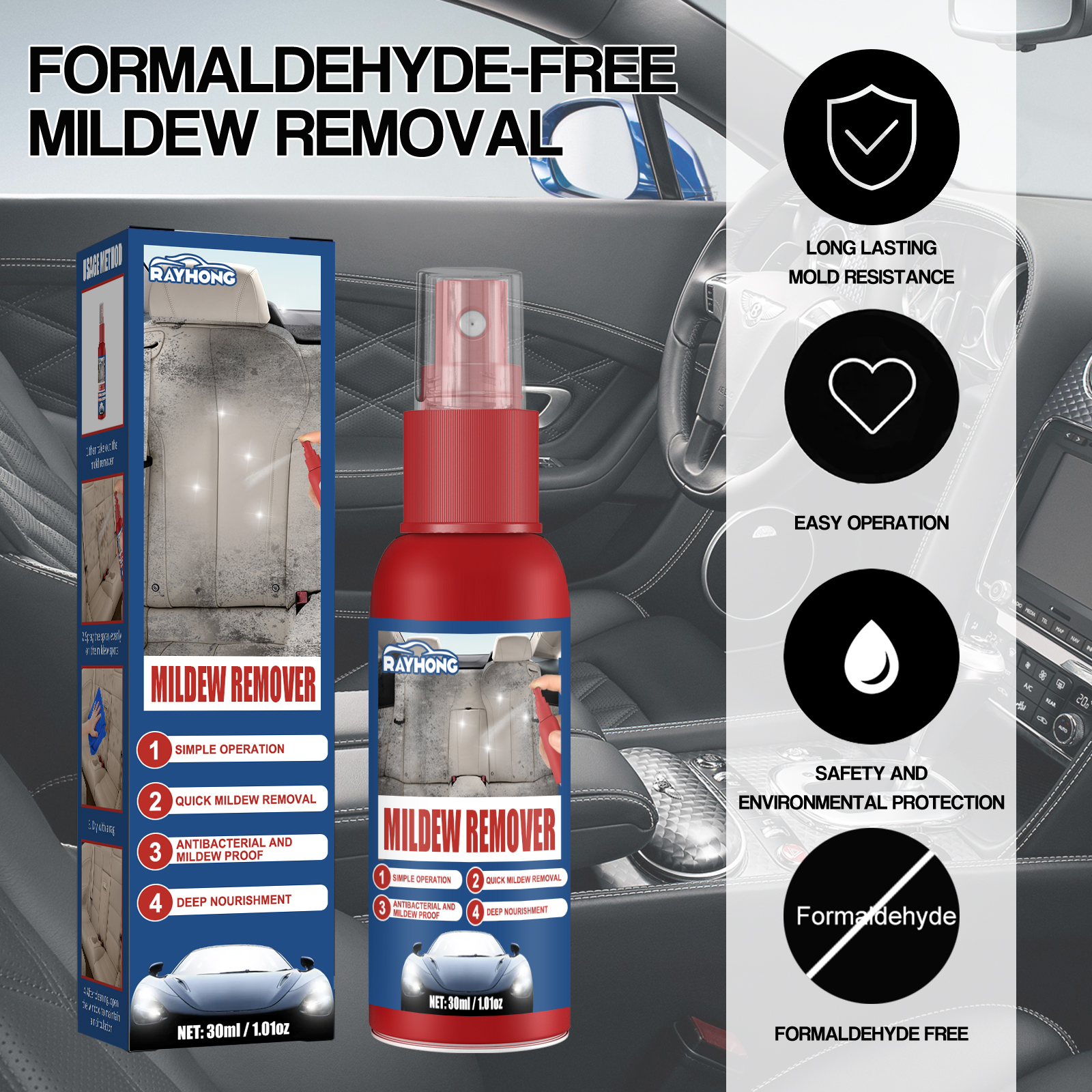 Araba Küf Giderici Sprey Çok F - Screen Cleaner Spray incelemesi ve fiyatı